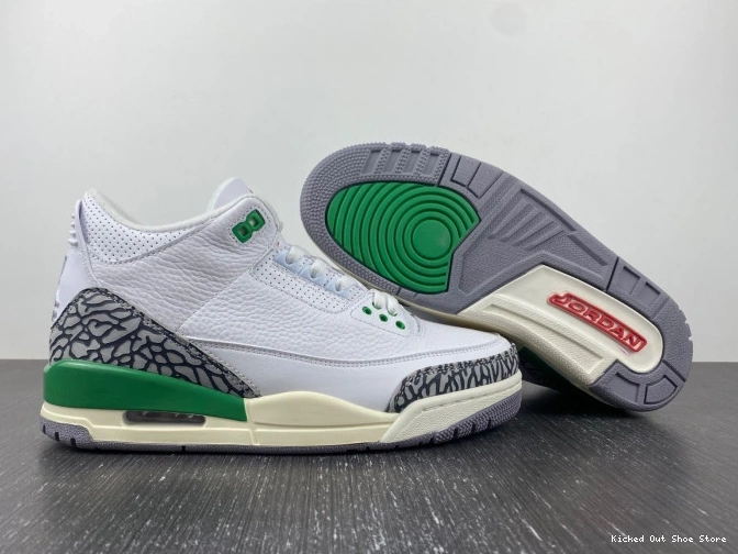 Kicked Out Shoe Store CK9246-136 Lucky Green Jordan Retro 3 (W) 0813
